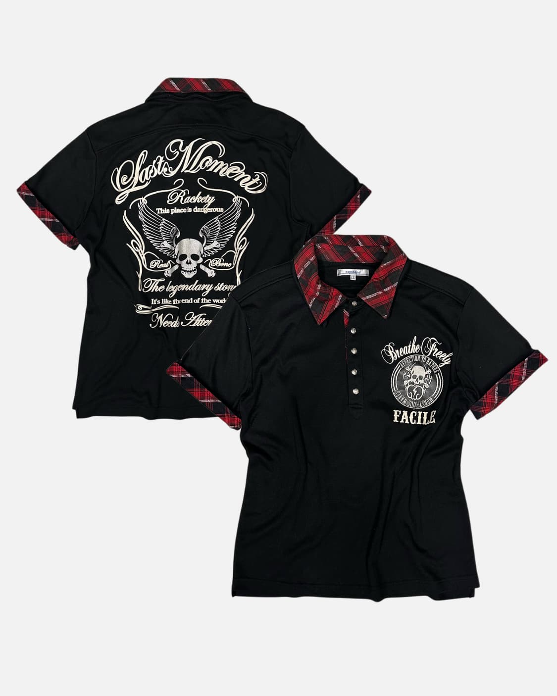 RODDOLE punk skull layered pk t 상품이미지1