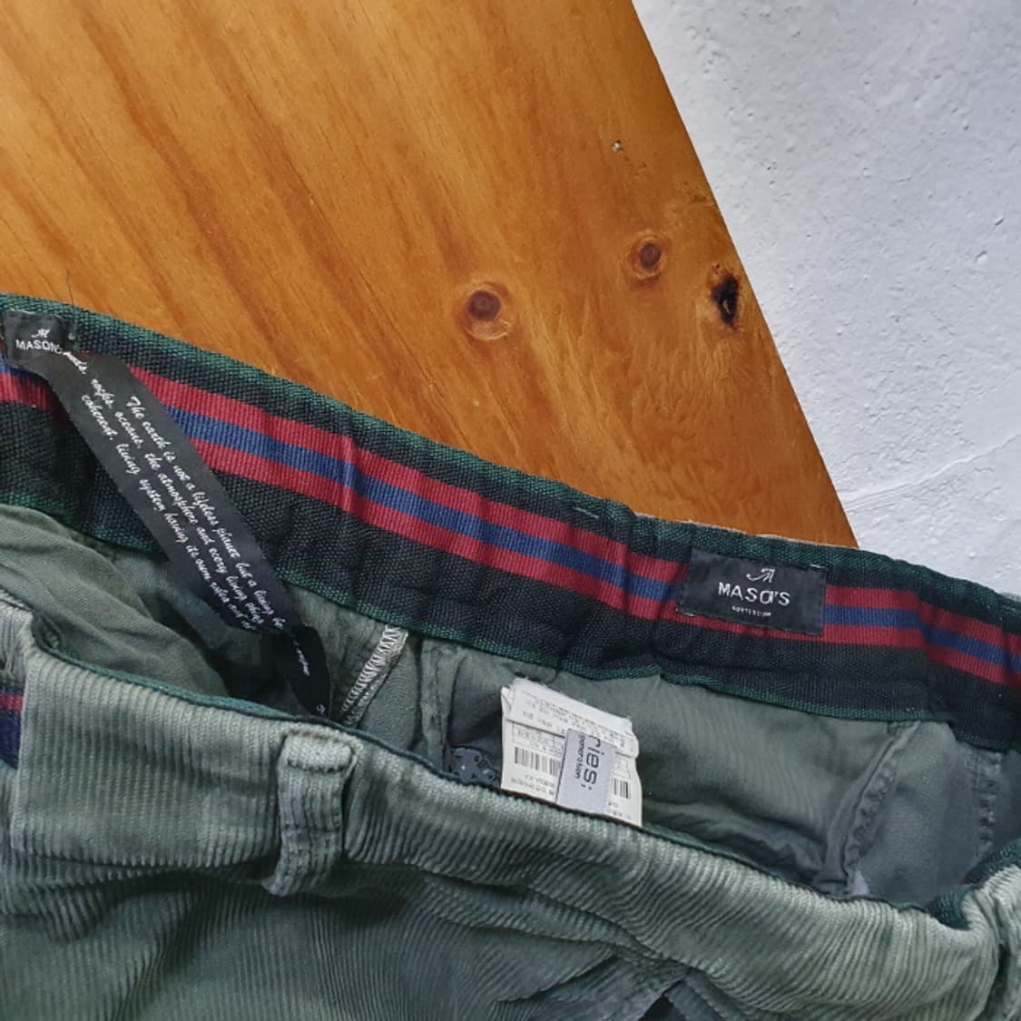 Series MASONS 카키색 골덴팬츠(32) 상품이미지4