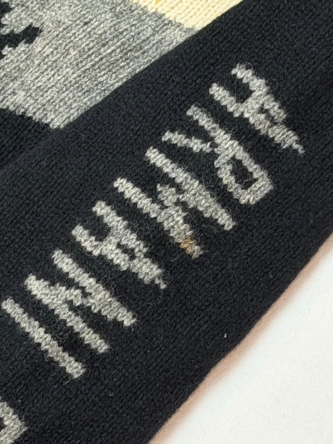 아르마니 익스체인지 투웨이 울 니트 집업 져지 블랙 상품이미지3