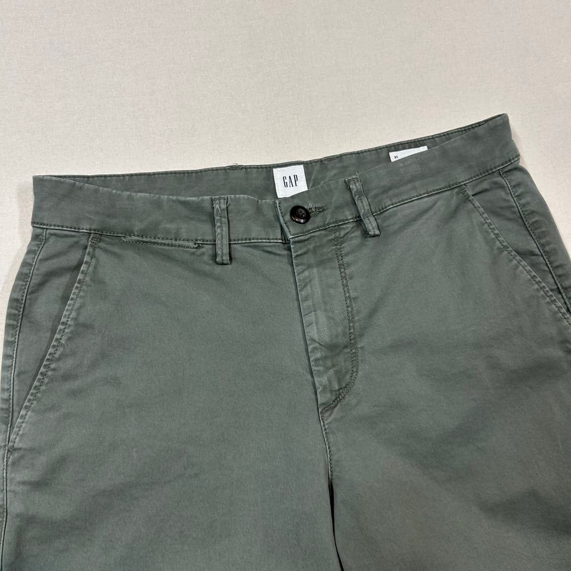 32inch) 갭 GAP 반바지 치노 쇼츠 카키 그린 상품이미지2