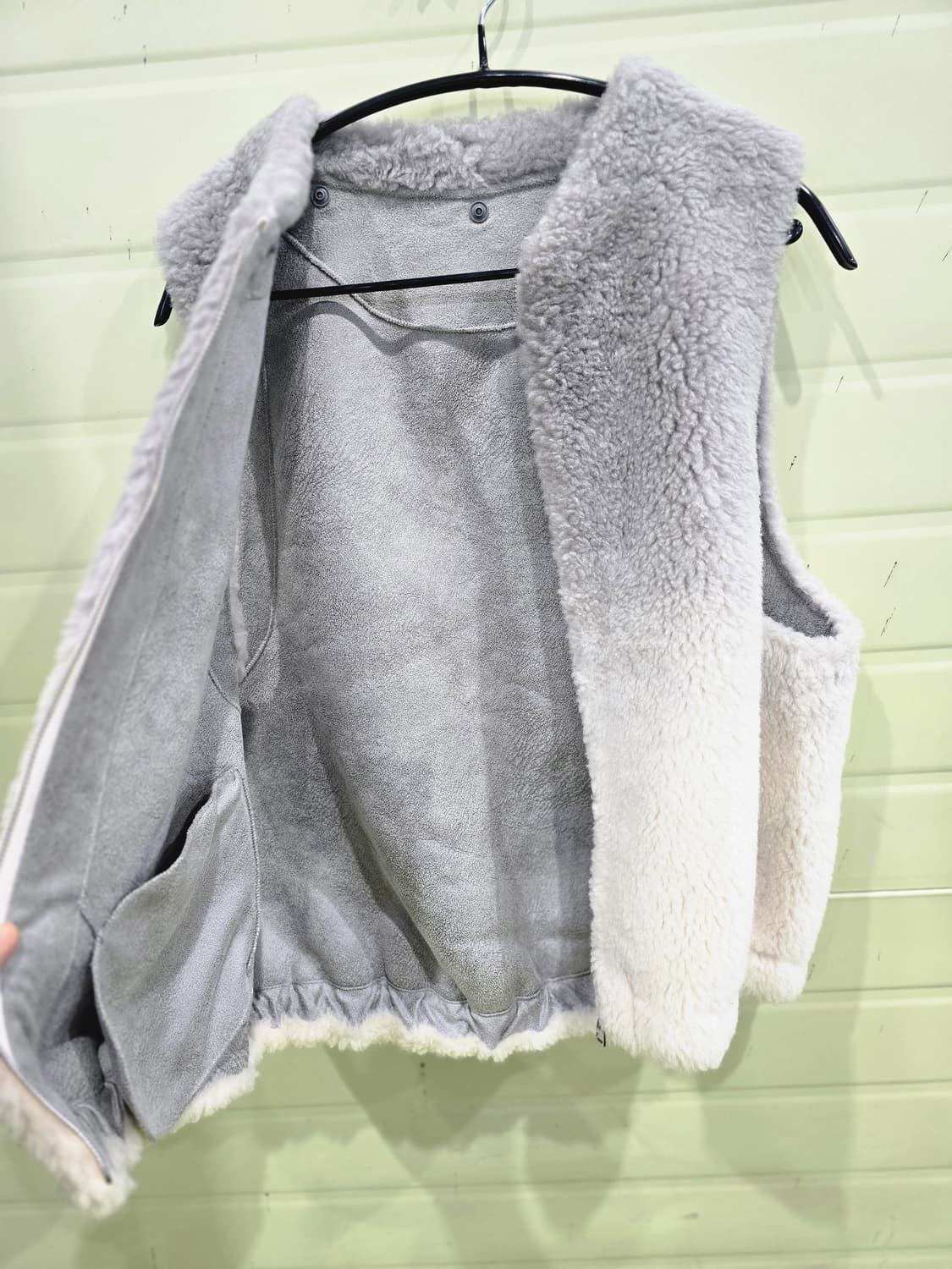 그라데이션 양모 조끼 상품이미지5