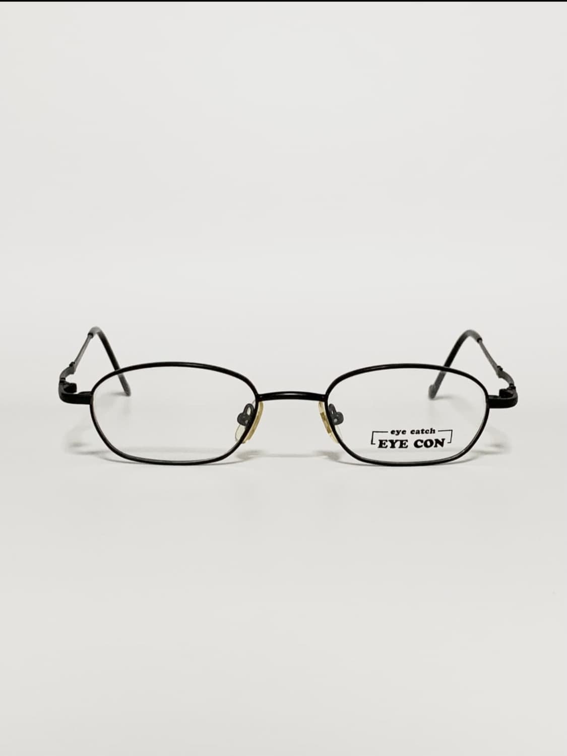 데드스탁 아이콘 남녀공용 매트 블랙 메탈 오벌 안경 75 상품이미지1
