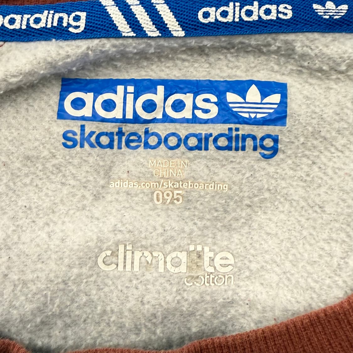 아디다스 그레이 브라운 배색 나그랑 맨투맨 95 상품이미지5