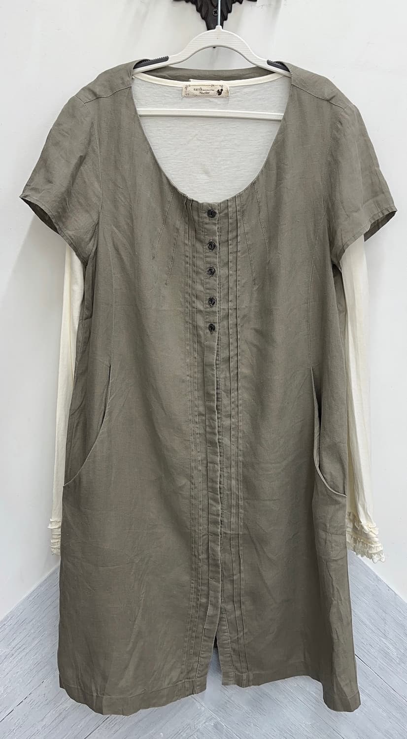 🤍사와코의 라떼 모리걸 코디세트🤍 원피스 린넨 레이스 그런지 에스닉 상품이미지2