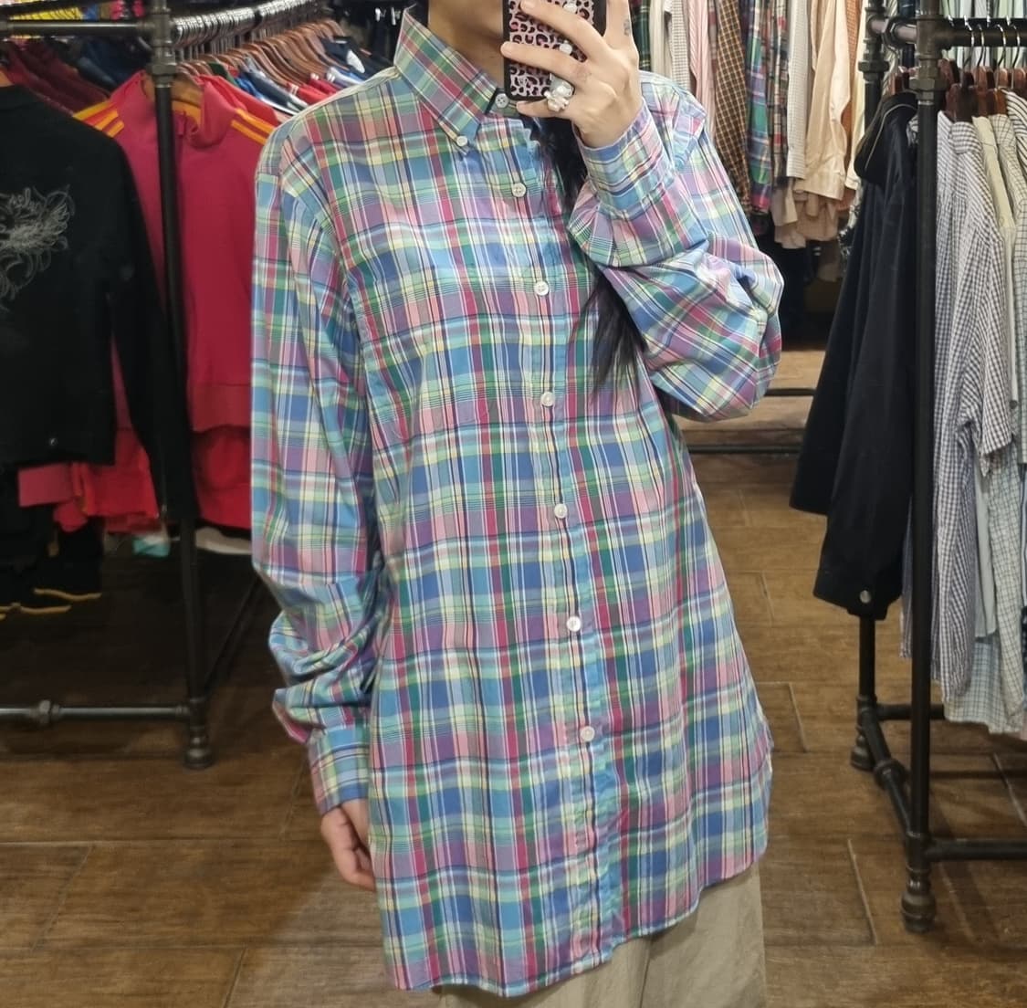 [Hi] polo 폴로 긴팔 체크셔츠 멀티 컬러 상품이미지3