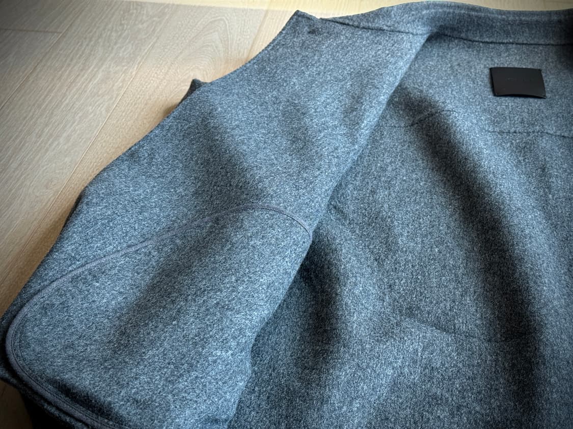 [LE17SEPTEMBRE] 울 미니멀 쇼트 블루종 (멜란지 그레이) 상품이미지9