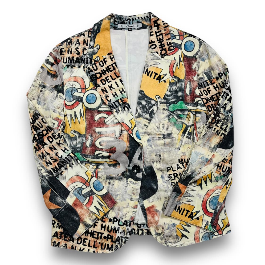 Cura Picasso Lettering Art Blazer Jacket 상품이미지2