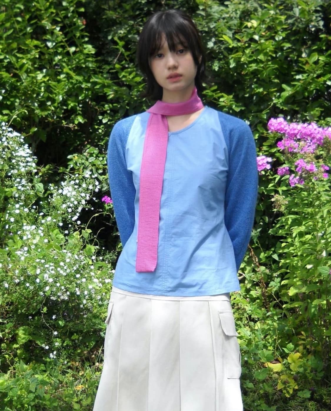 페스토 RAGLAN SLIM BLOUSE DOLPHIN 상품이미지2