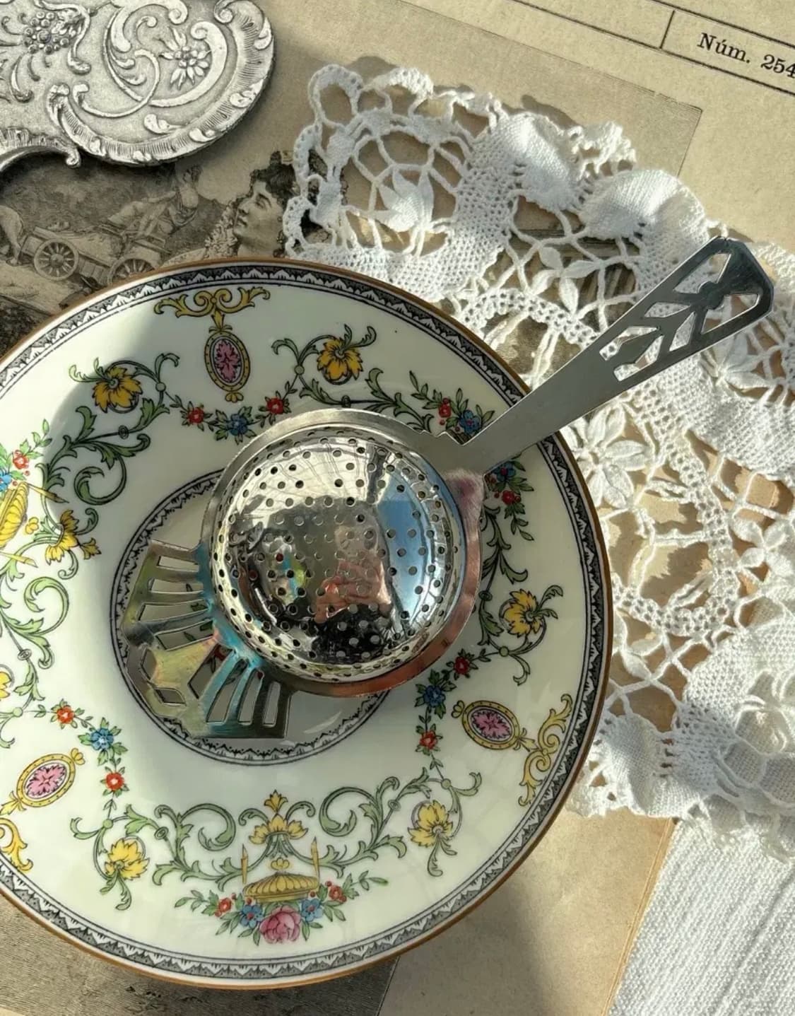 영국 앤틱 실버플레이트 티스트레이너 상품이미지5