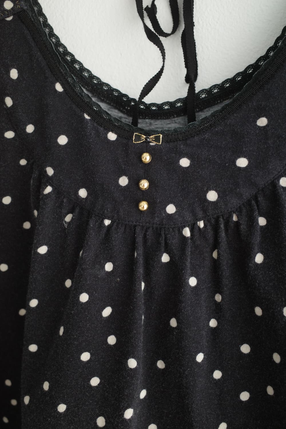 Back ribbon dot sleeveless 상품이미지5