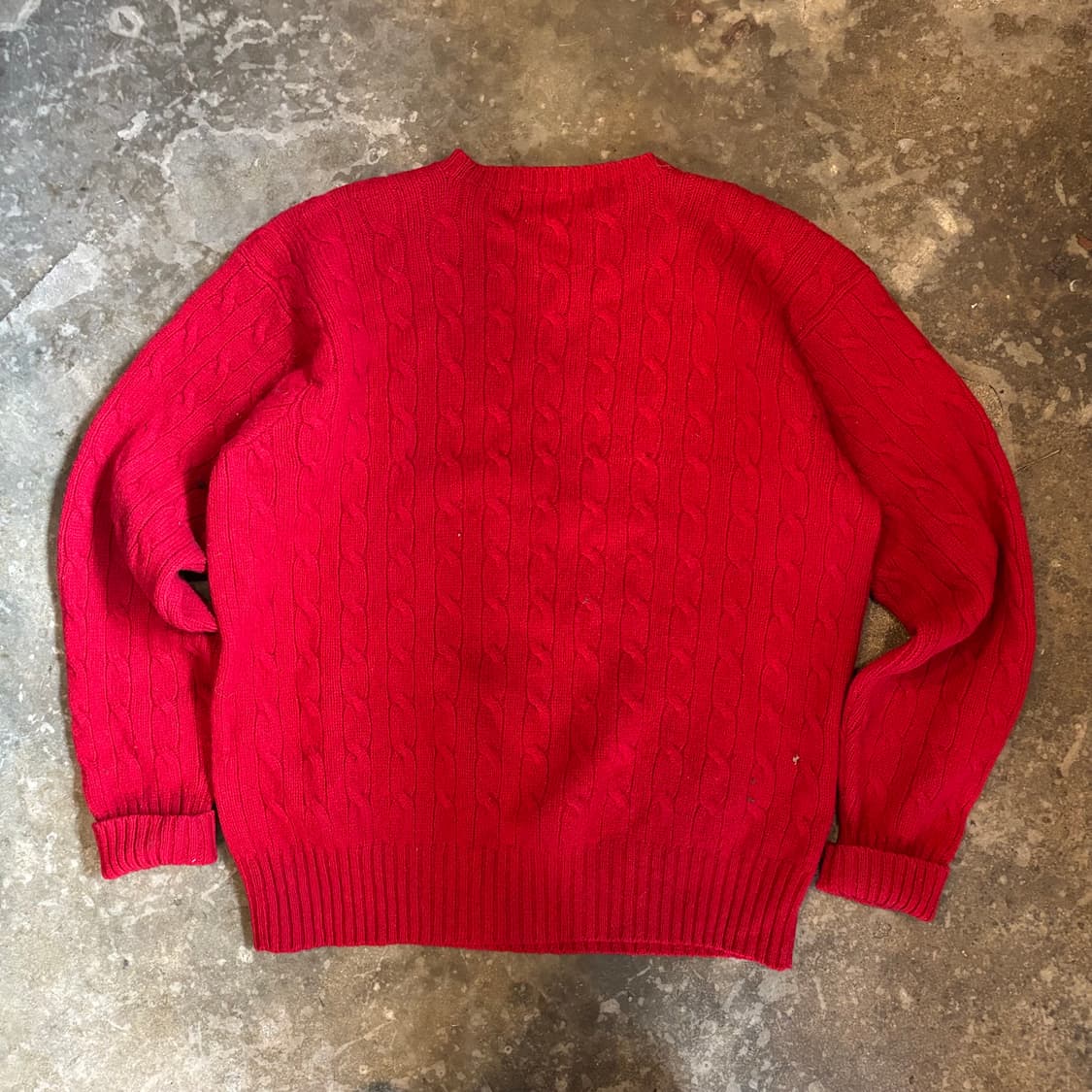 올드 폴로 랄프로렌 케이블 울 스웨터 상품이미지2