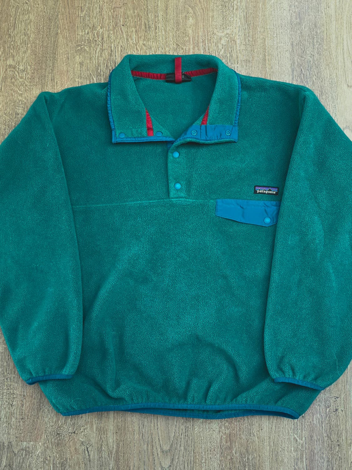 파타고니아 신칠라 그린 퍼플 L 헤비웨이트 상품이미지2