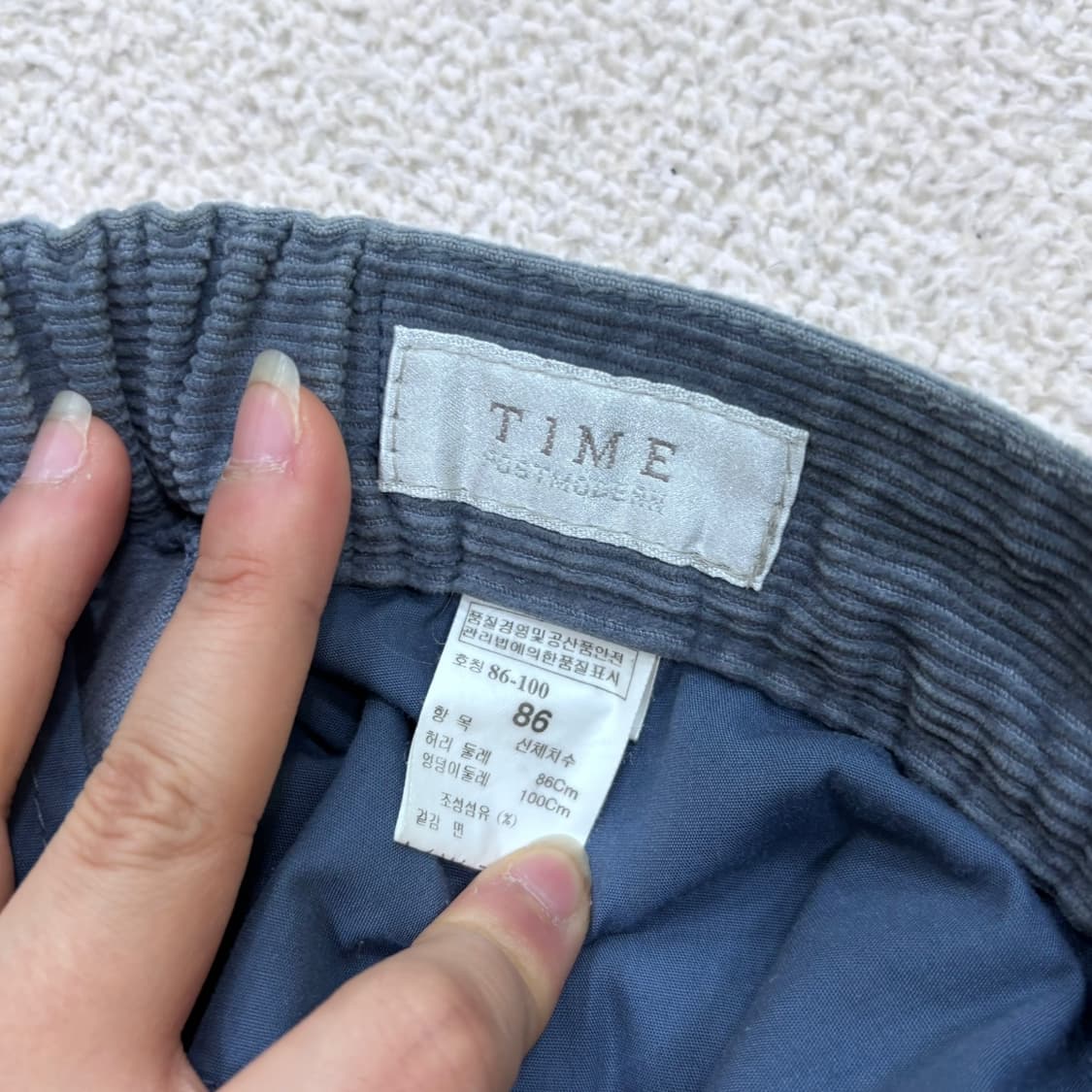 86 한섬타임 코듀로이 치노 팬츠 0403E 상품이미지3