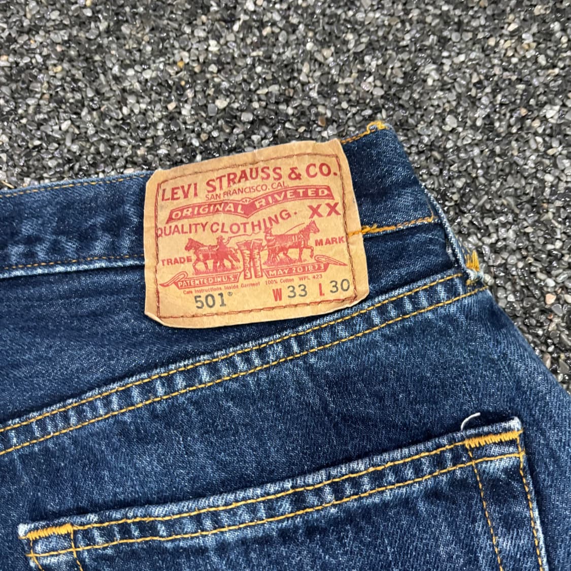 리바이스 501 중청 데님 팬츠 상품이미지2