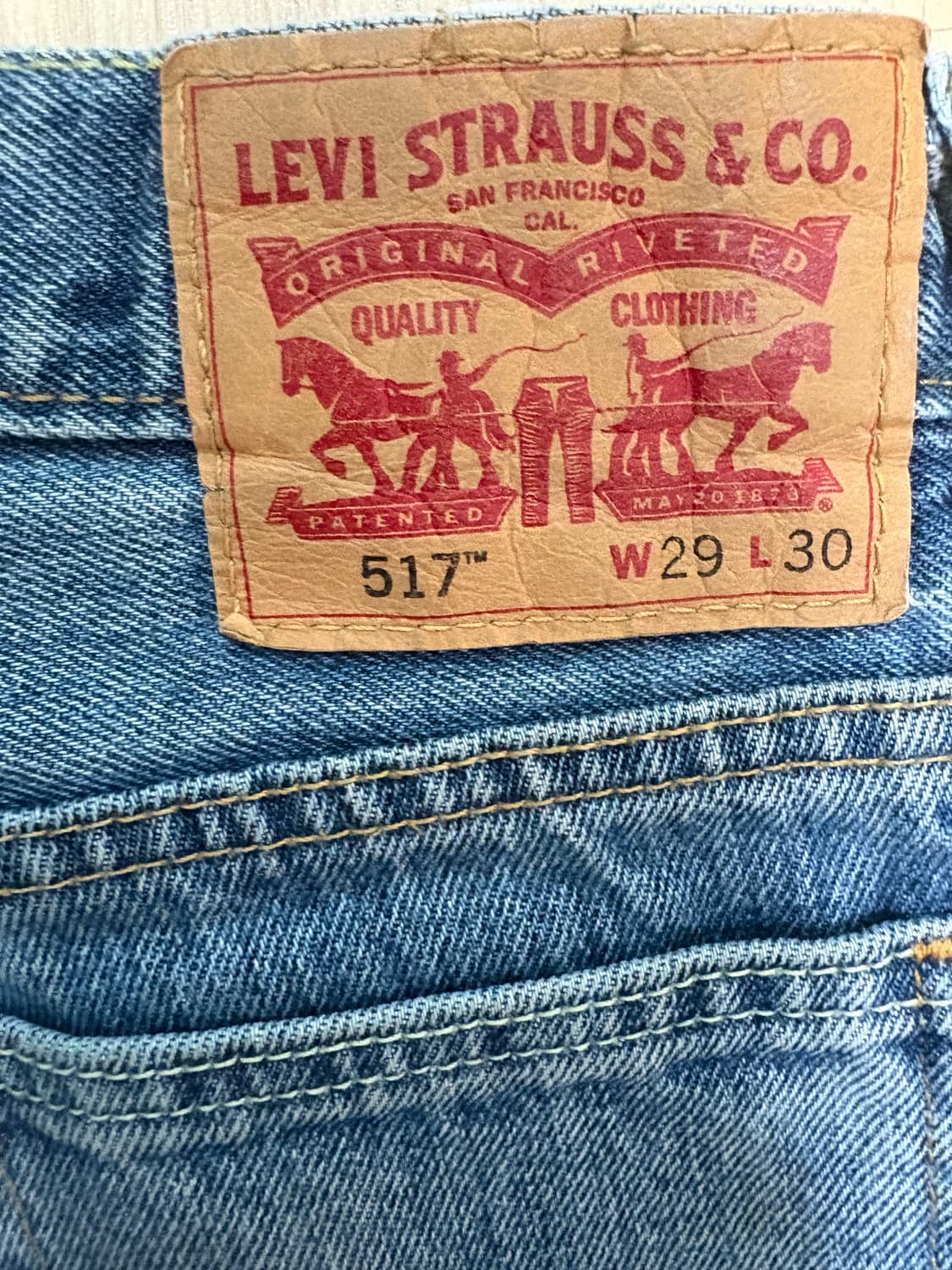 리바이스 데님 팬츠 517 29x30 상품이미지3