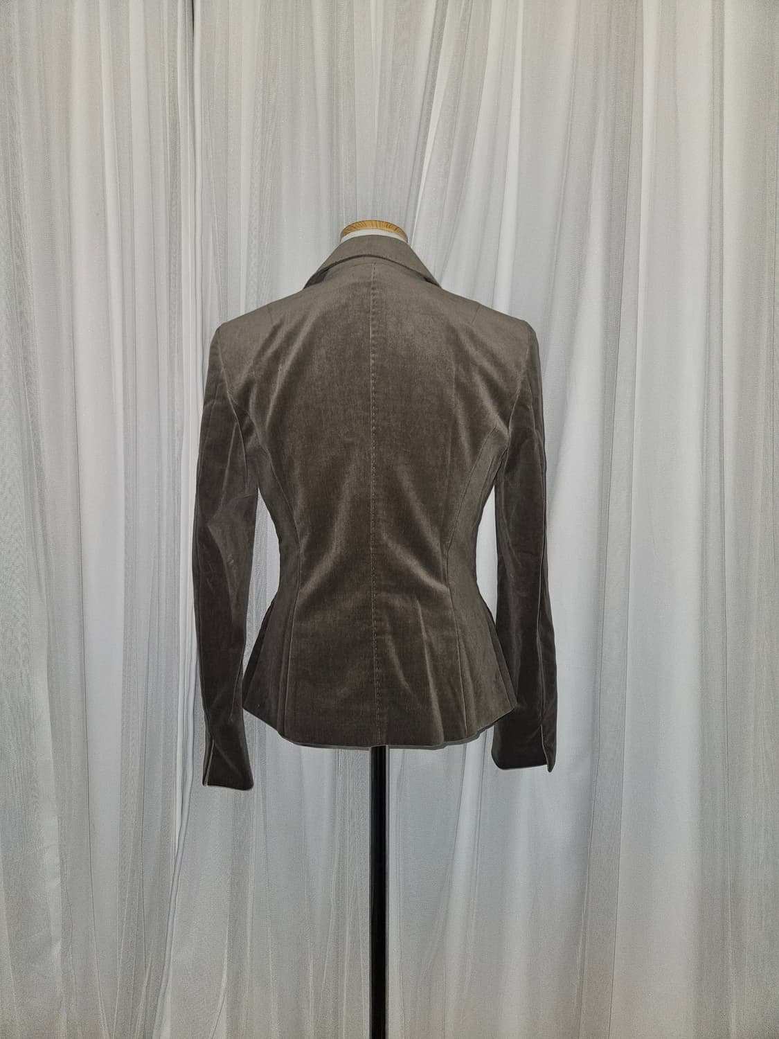 kumikyoku 빈티지 히메 브라운 벨벳 블레이저 상품이미지3