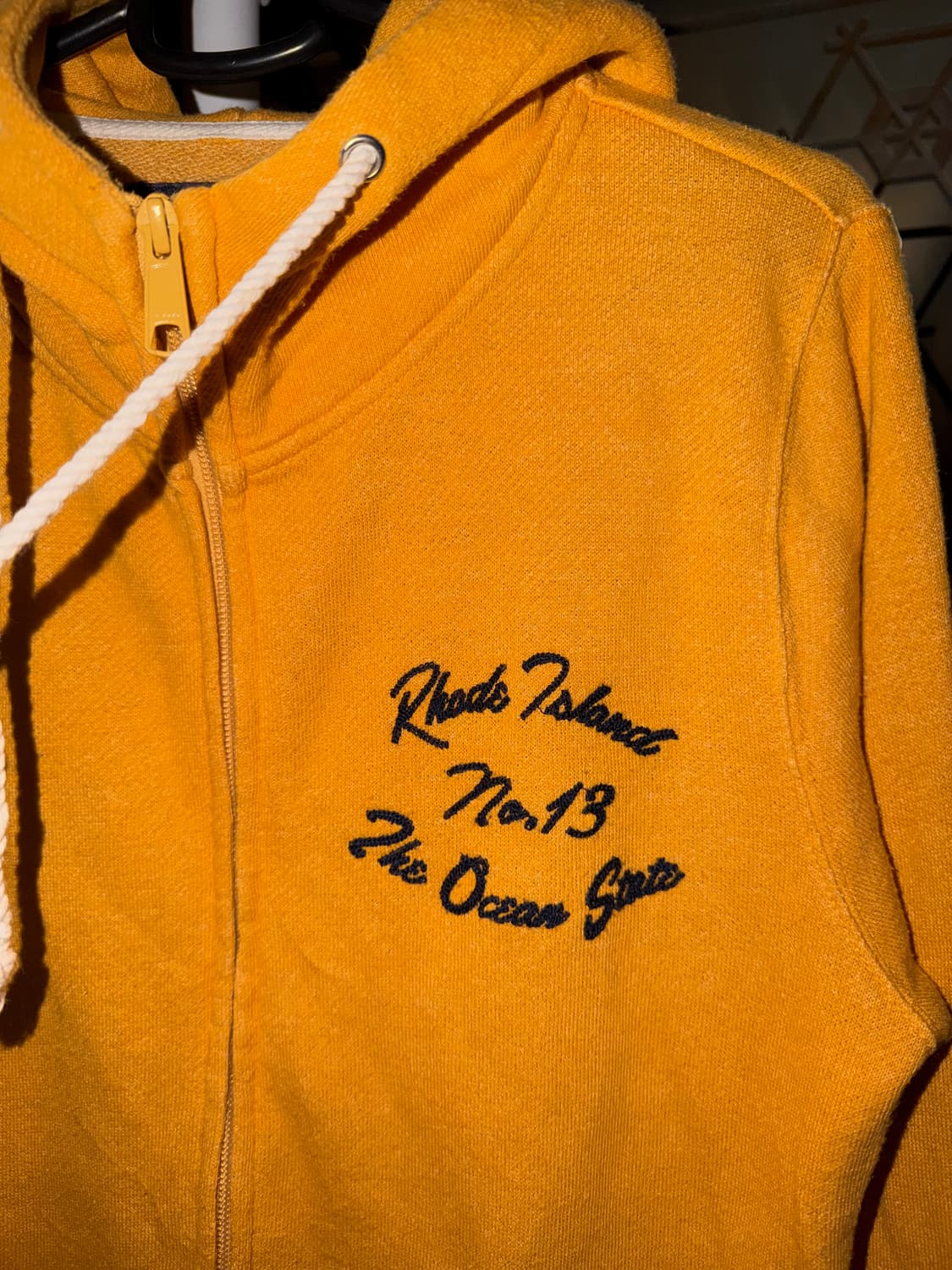 Back Number Latter 백 넘버 후드집업 옐로우 Y2K 상품이미지3