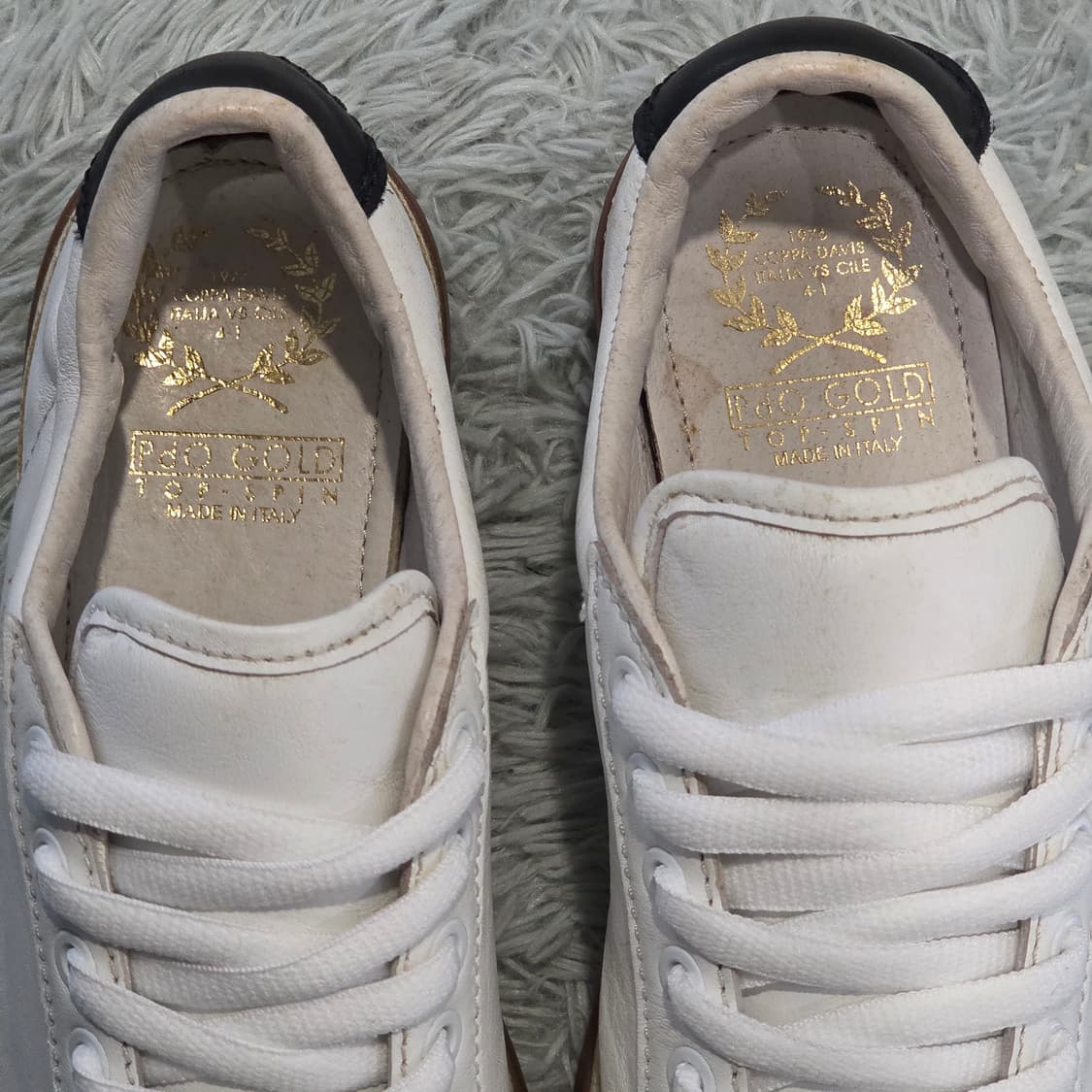 1w-11:피디오 골드 탑 스핀 화이트 검솔 235cm 상품이미지7