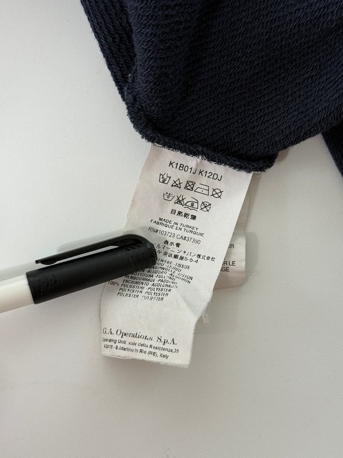  아르마니 00‘s 루즈핏 빅로고 빈티지 스웻 후드집업 상품이미지7