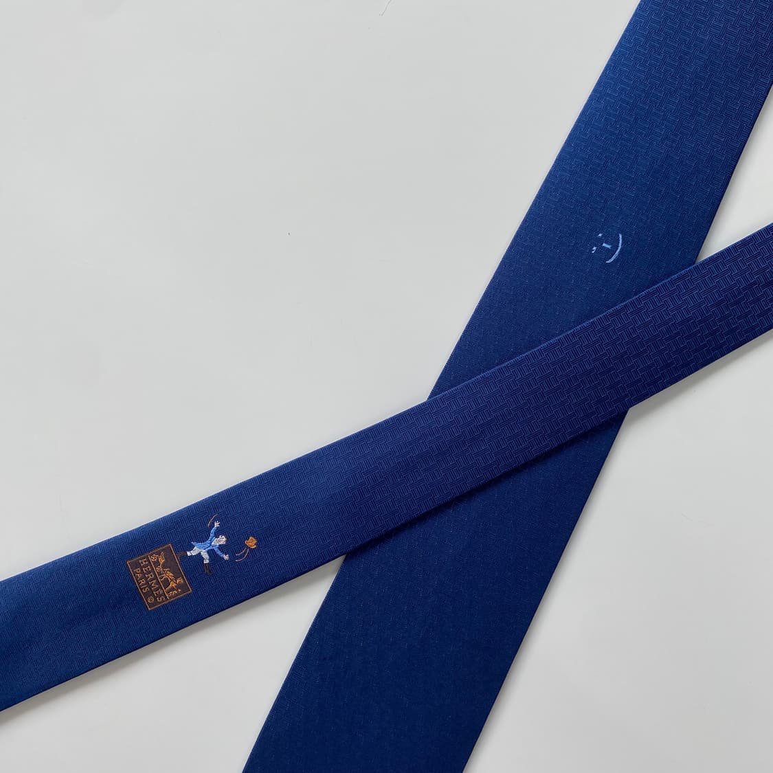 신형 에르메스 H모노그램 넥타이 정품 명품(HERMES) 7.7cm 상품이미지4