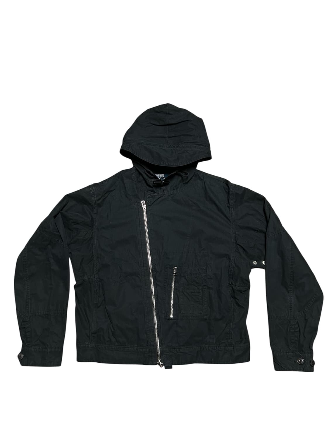 [XL] 폴로 랄프로렌 디아고날 토글 코튼 후드 라이너 자켓 블랙 상품이미지1