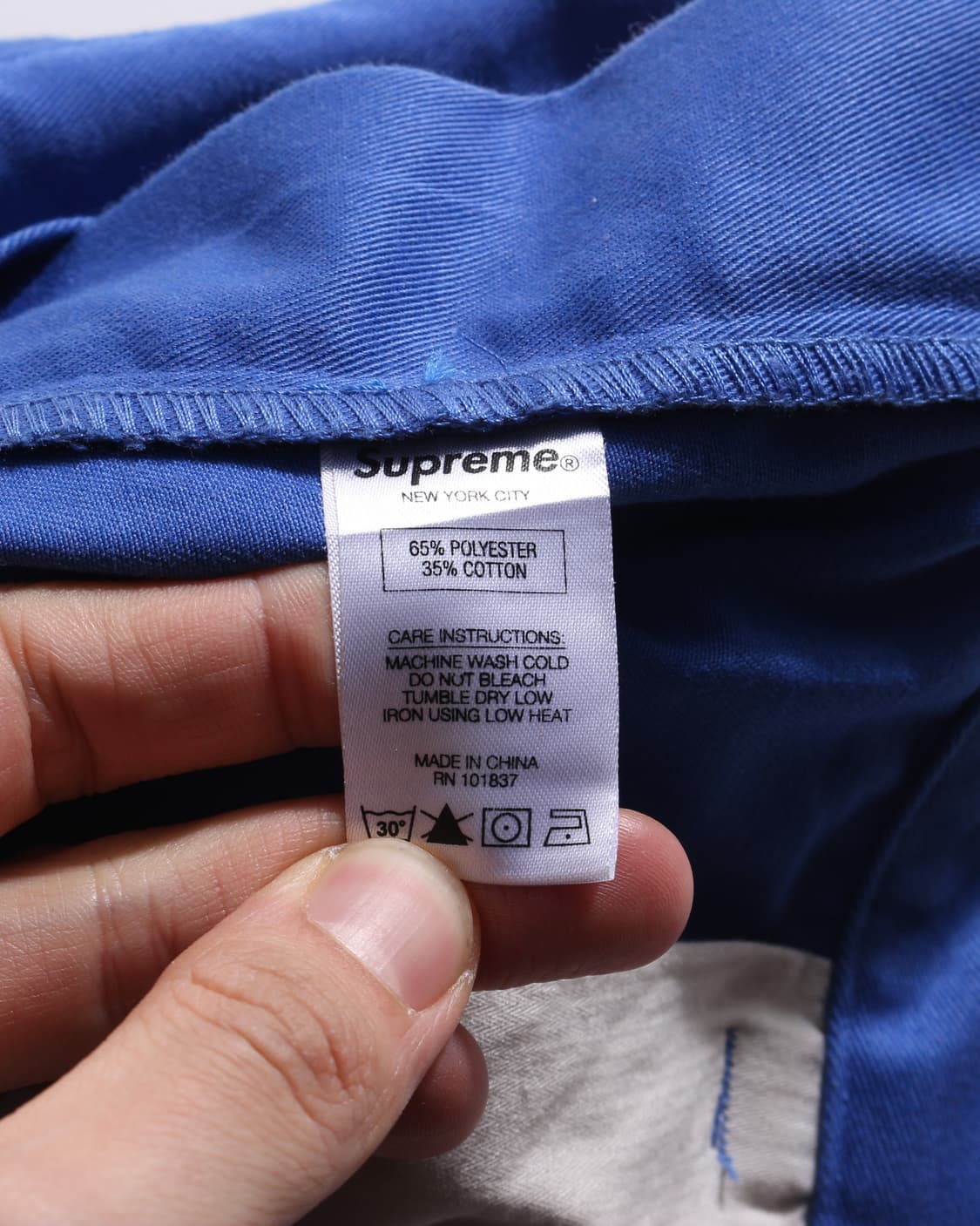 O-0308 Supreme cotton pants blue 상품이미지5