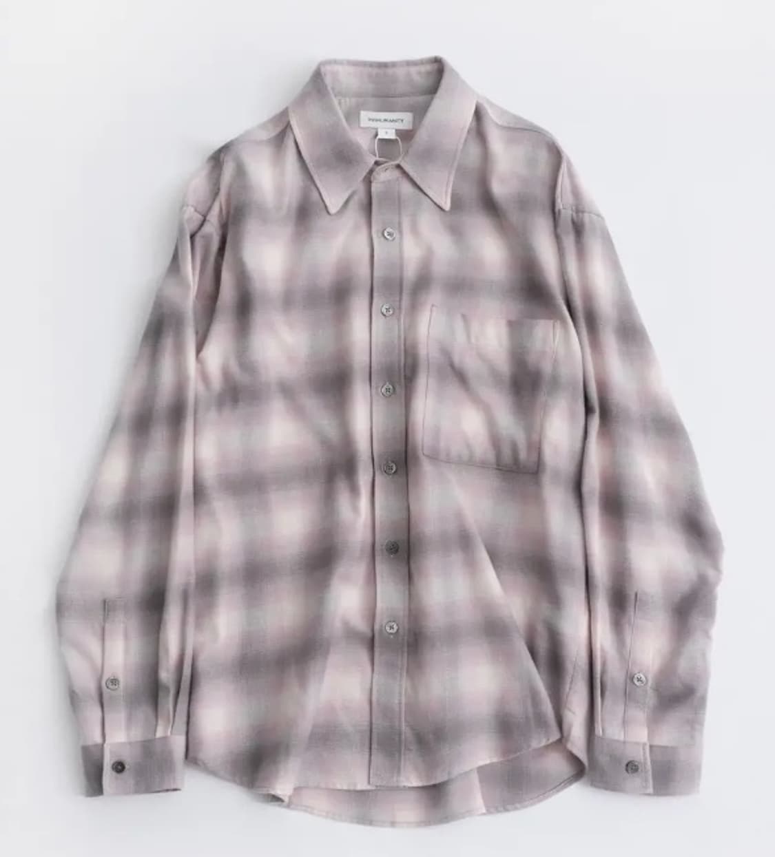 999휴머니티 이지 체크 셔츠 V3 페이디드 핑크 2 상품이미지1