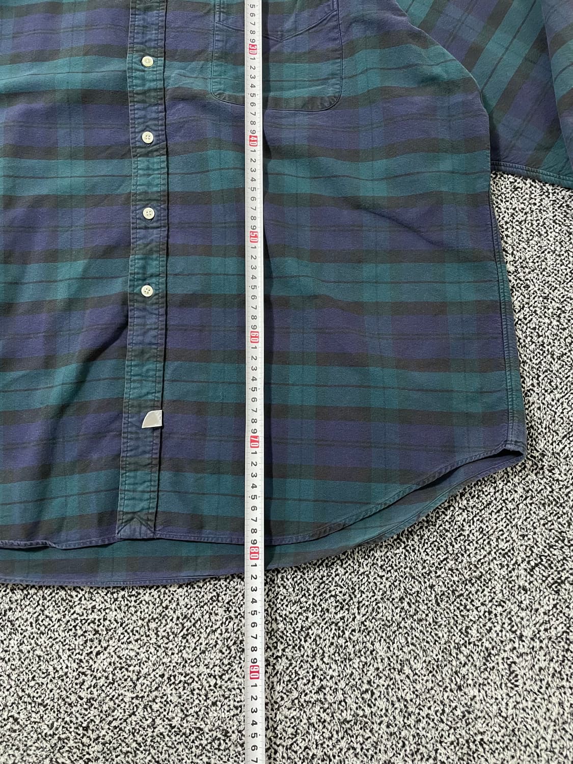 빈티지9. 폴로랄프로렌 올드스쿨 빅 옥스포드 셔츠 그린 체크 폴로셔츠 상품이미지6