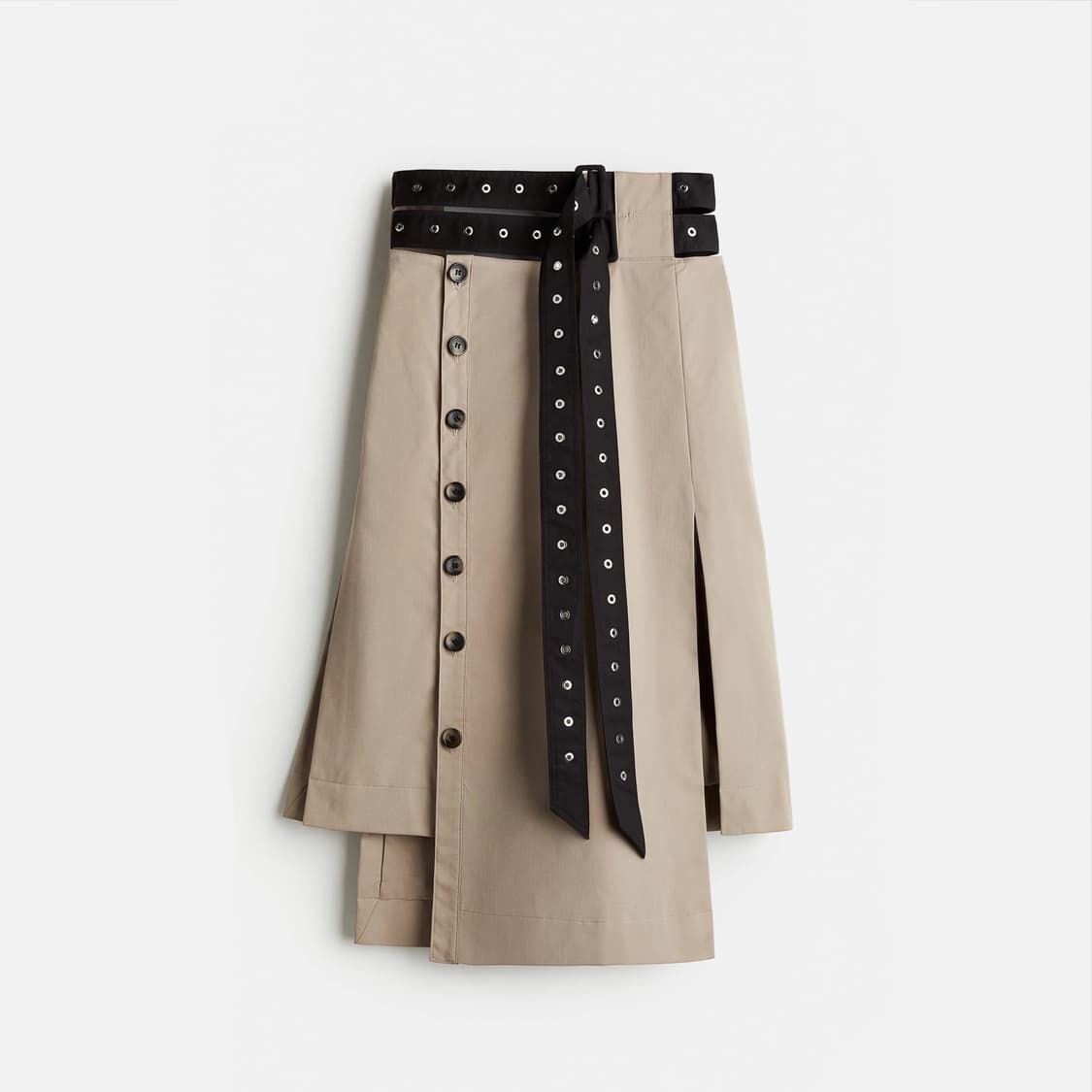 rokh h&m 벨티드 트윌 스커트 상품이미지1