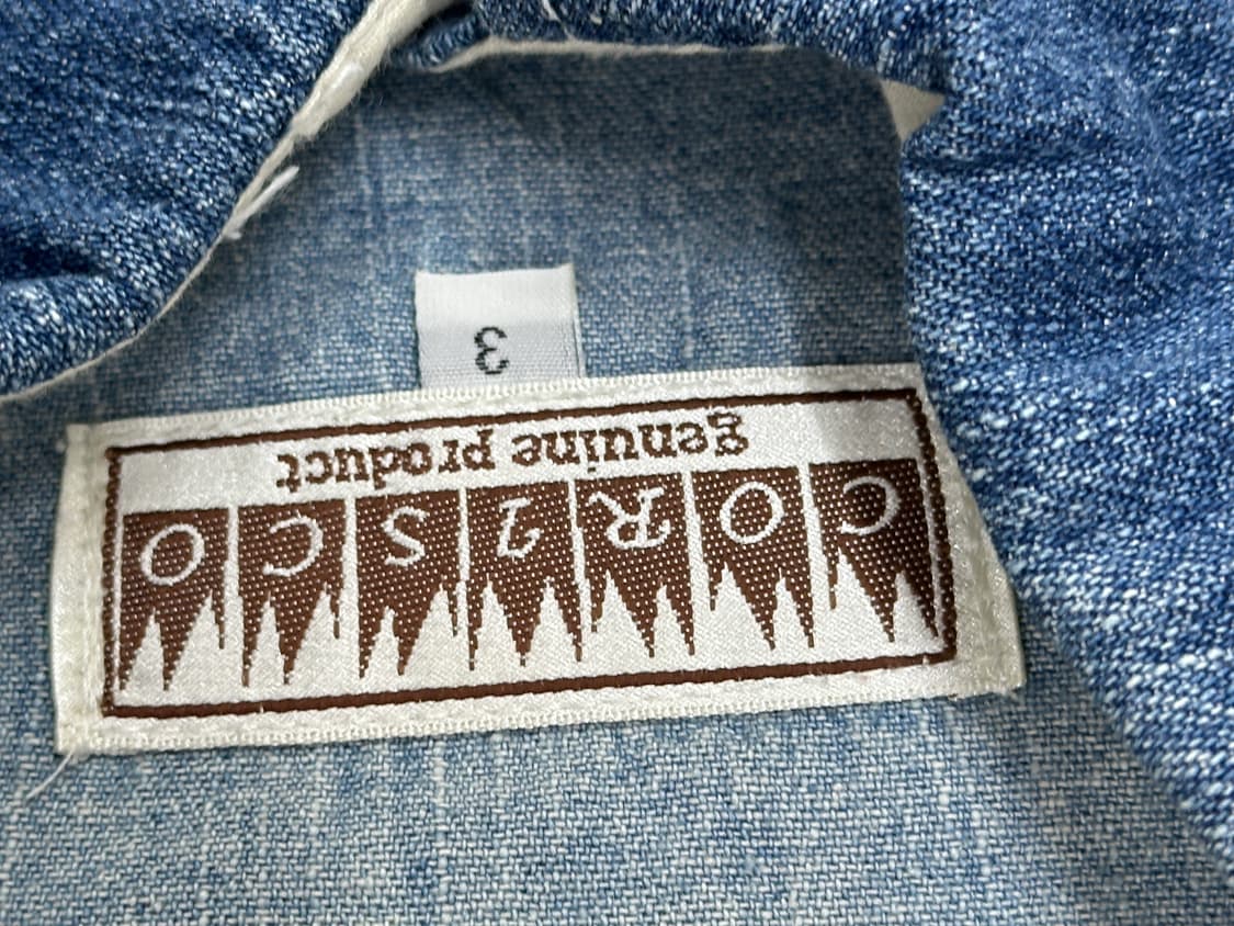 ⭐️ CORISCO 패치워크 스티치 데님 셔츠⭐️일본 빈티지 보헤미안 상품이미지8