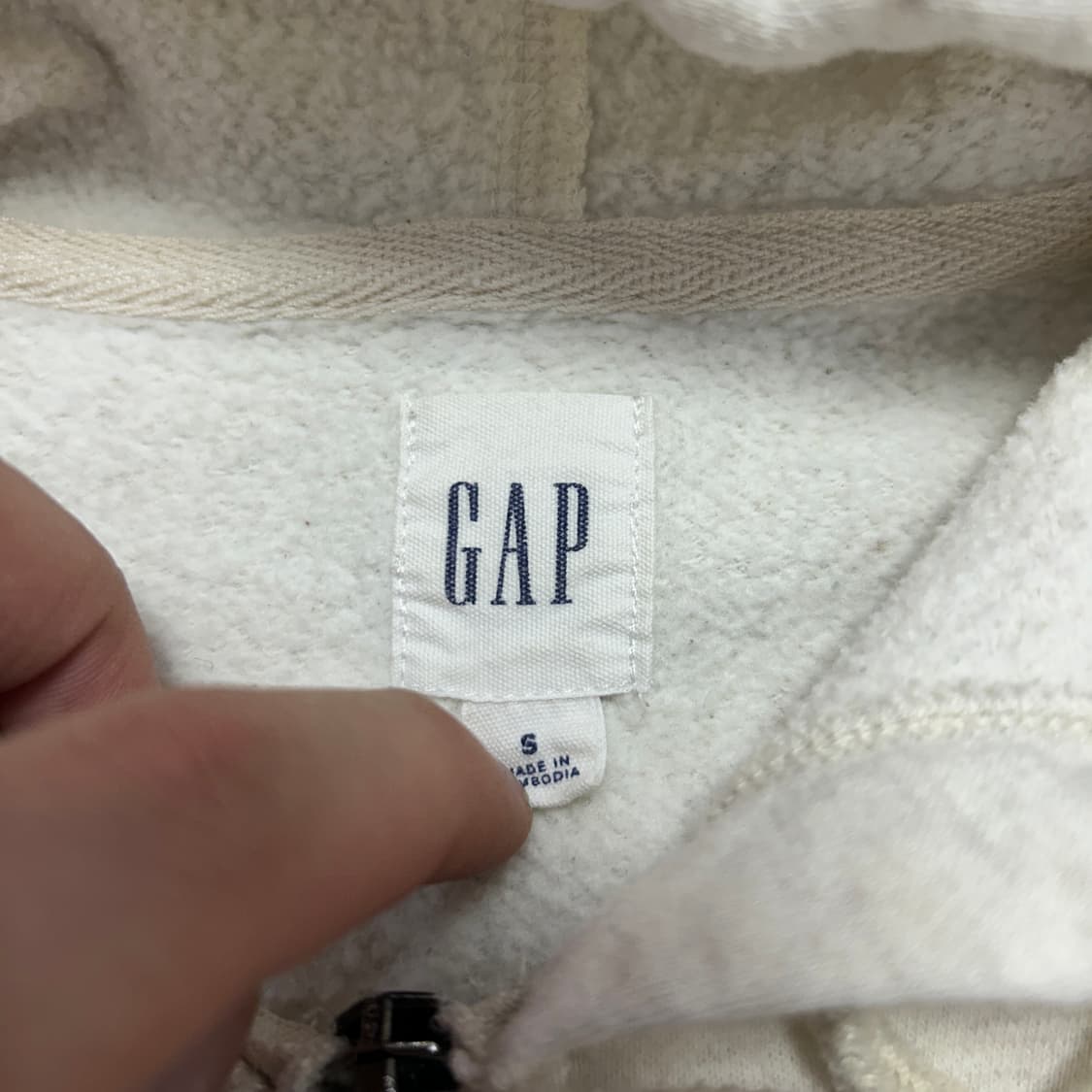 갭 오트밀 후드집업(S) 상품이미지2