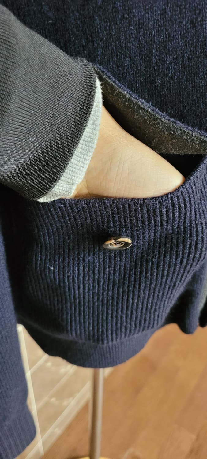 (남성95사이즈) 헤지스 가디건(모100%) 상품이미지5