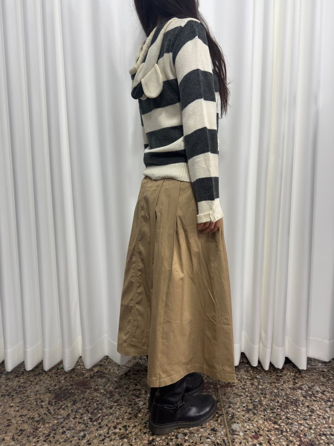 lowrys farm beige pleats skirt 상품이미지4