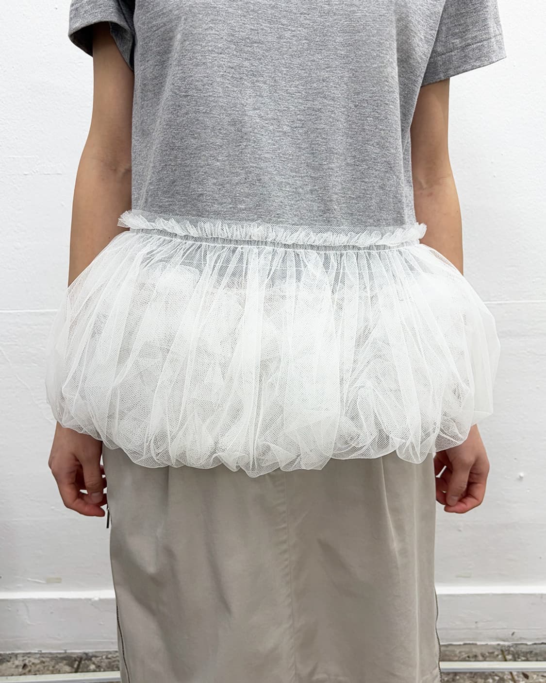 꼼데가르송 걸 튤 트리밍 티셔츠 상품이미지4