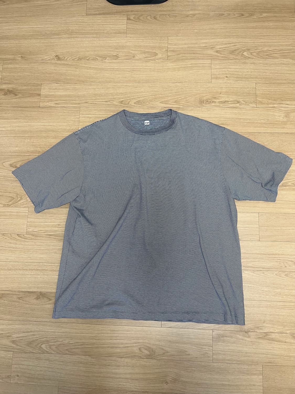 ETS.MATERIAUX Micro border T-shirt 네이비 상품이미지2