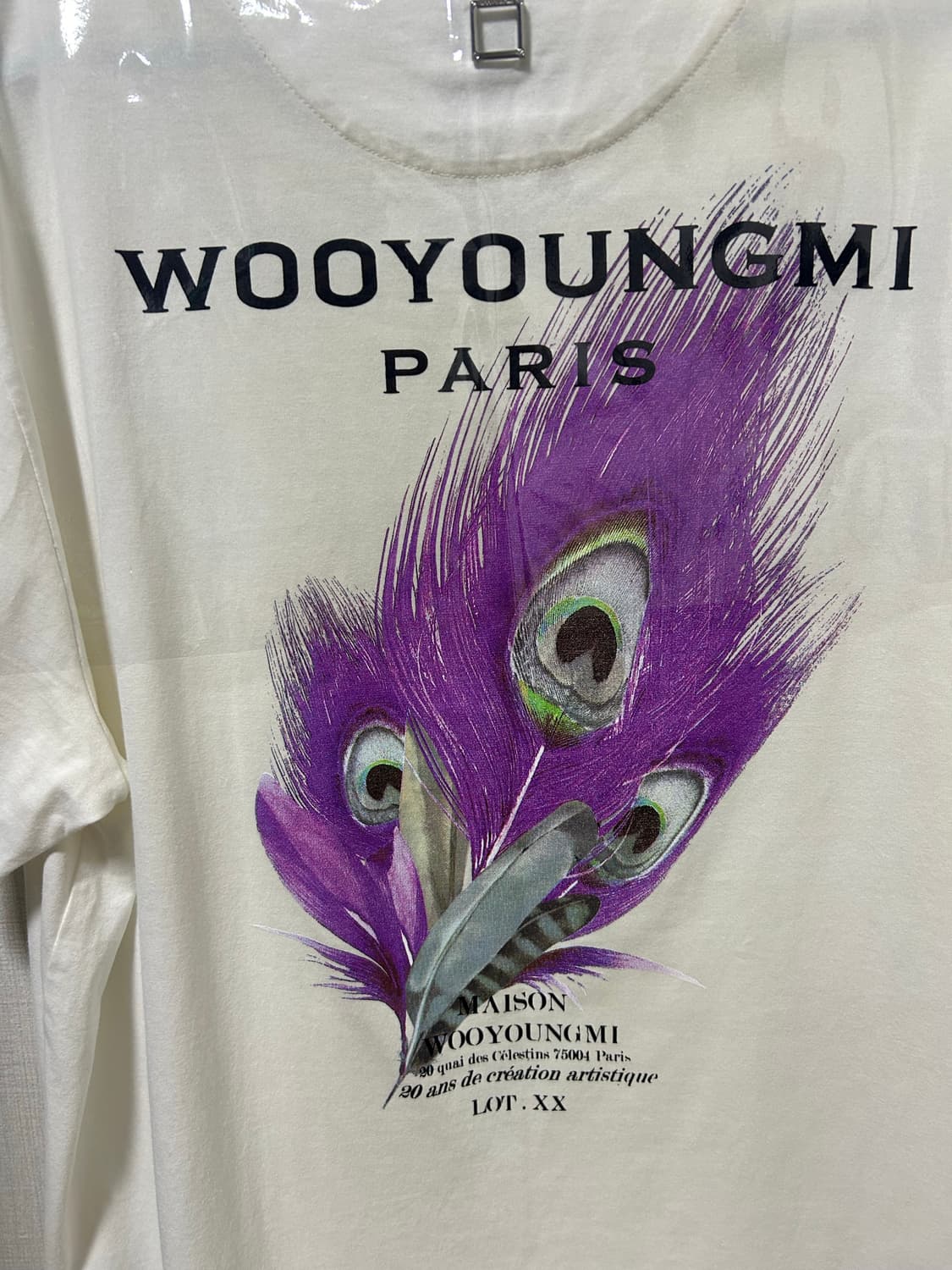 우영미 깃털 반팔 화이트 50 상품이미지2