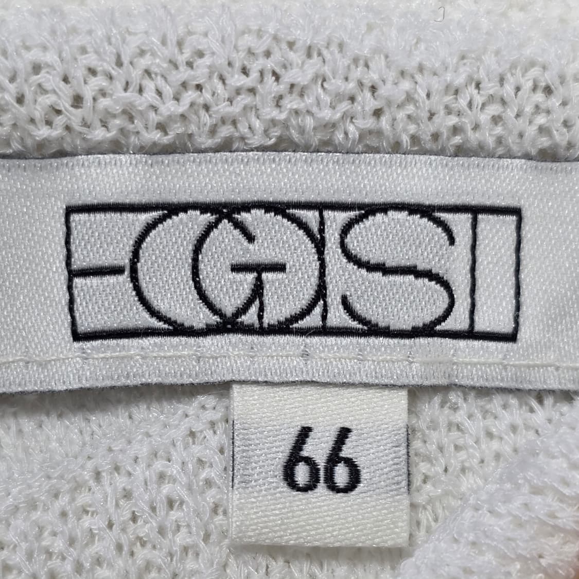 0034 EGOIST 에고이스트 오프화이트 오프숄더 니트 반팔 66 슬림 상품이미지6