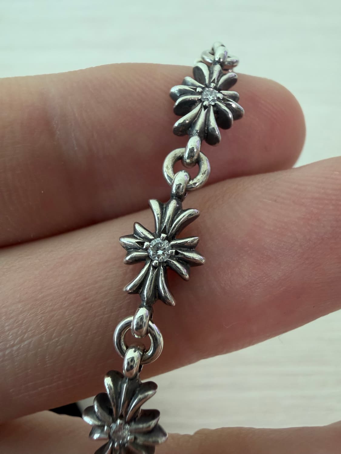 [12링크] 크롬하츠 타이니 e ch 팔찌  파베 다이아 상품이미지2