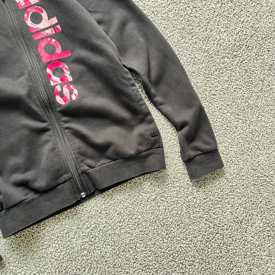 Adidas . 아디다스 재팬 블랙핑크 후드집업 상품이미지3