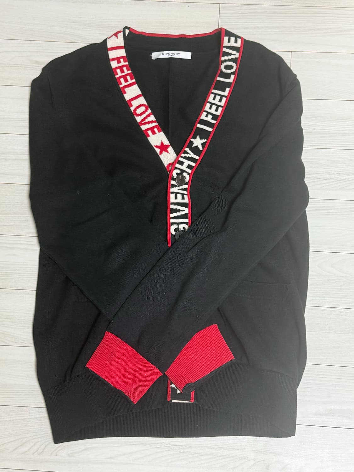 지방시 18SS 레터링 라인 가디건 상품이미지1