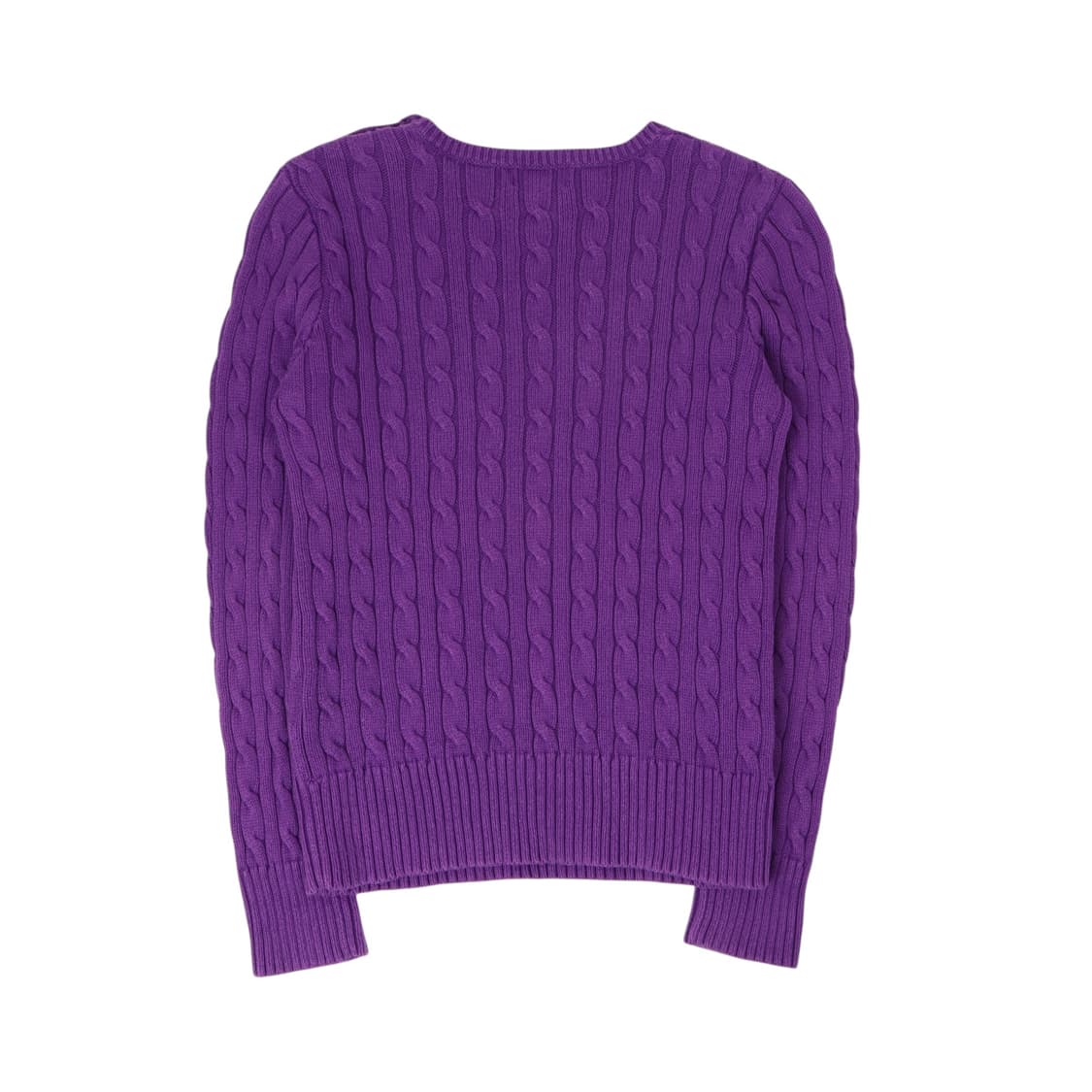 폴로 랄프로렌 퍼플 숄더버튼 케이블 니트 상품이미지5