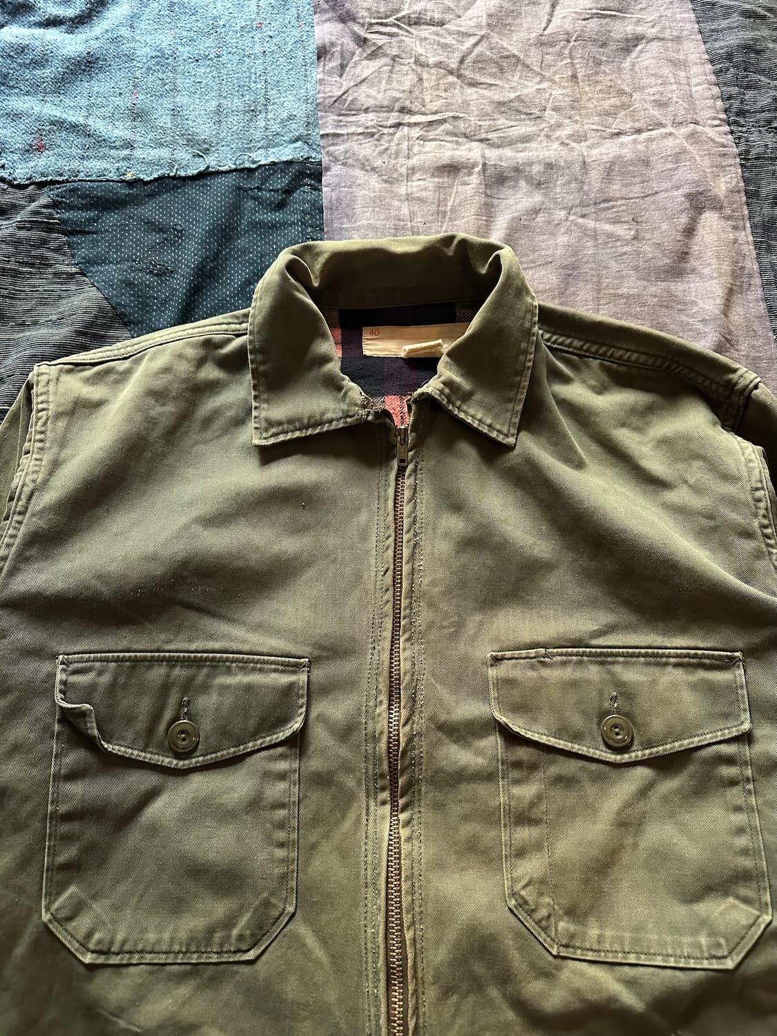 50s 60s Vintage Mechanic Jacket 상품이미지3