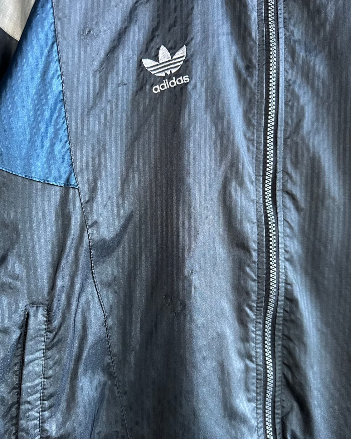 [XL]아디다스 80s 제우교역 올드스쿨 실버 바람막이 상품이미지4