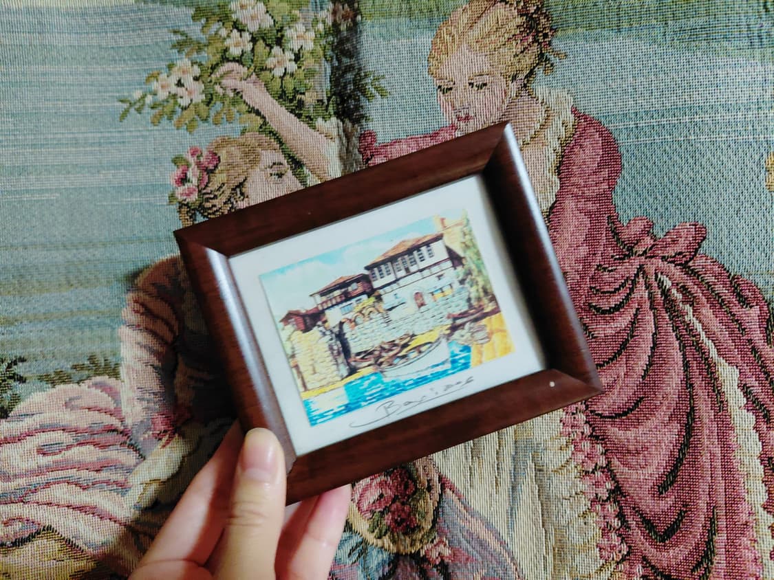 Vintage)빈티지 항구그림 액자 상품이미지4