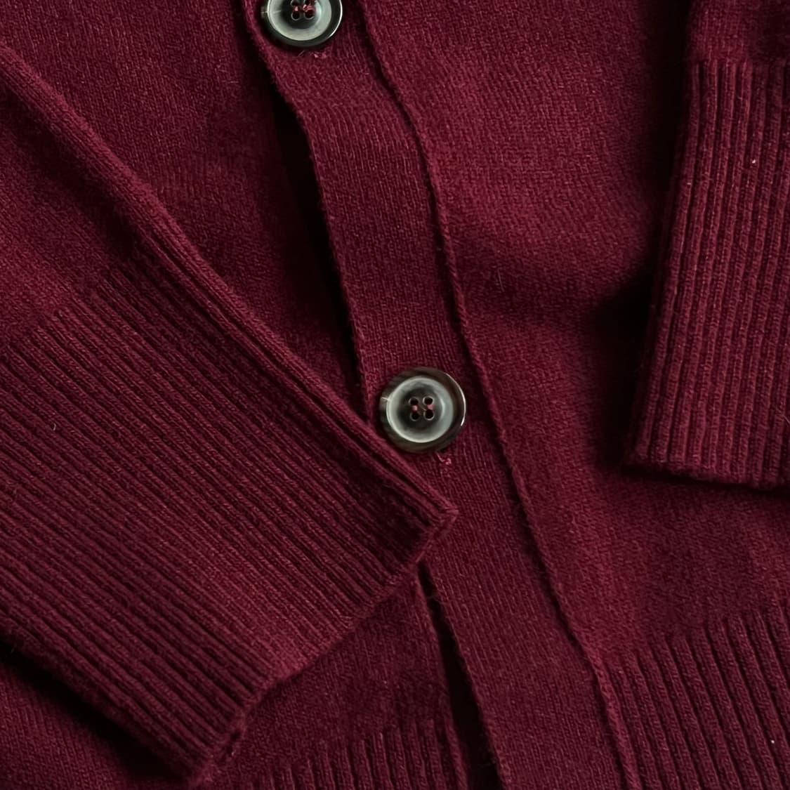 메종 마르지엘라 버건디 울 가디건 상품이미지10