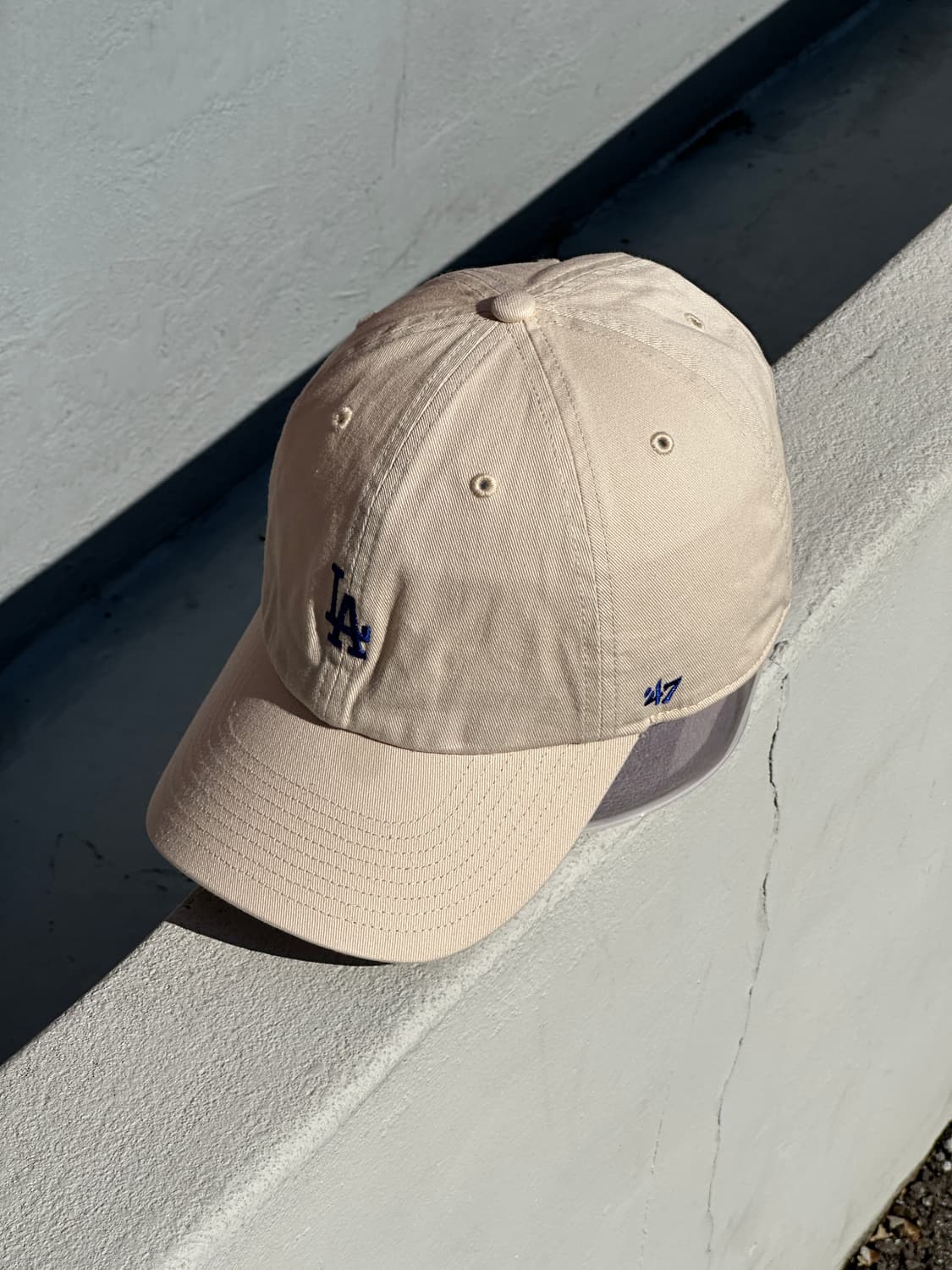 [F] 47브랜드 다저스 로고 아이보리 볼캡 모자 상품이미지2