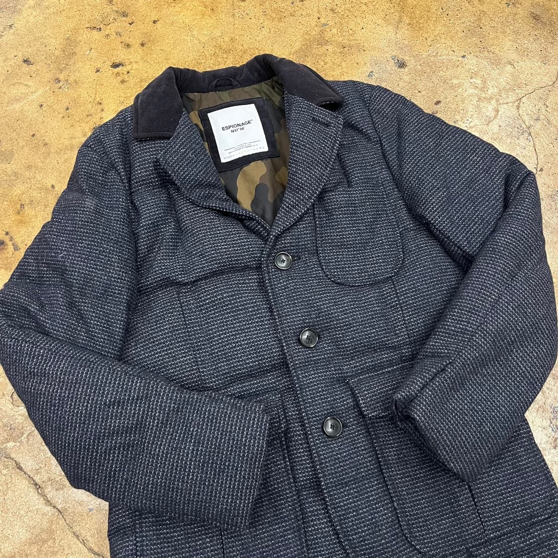 [정품/M] 에스피오나지 다운 패딩 블레이저 자켓 b14 상품이미지1