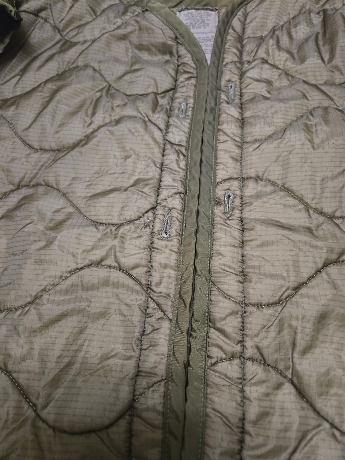 미군 오리지널 M65 필드자켓 라이너 (깔깔이) - XL 상품이미지5