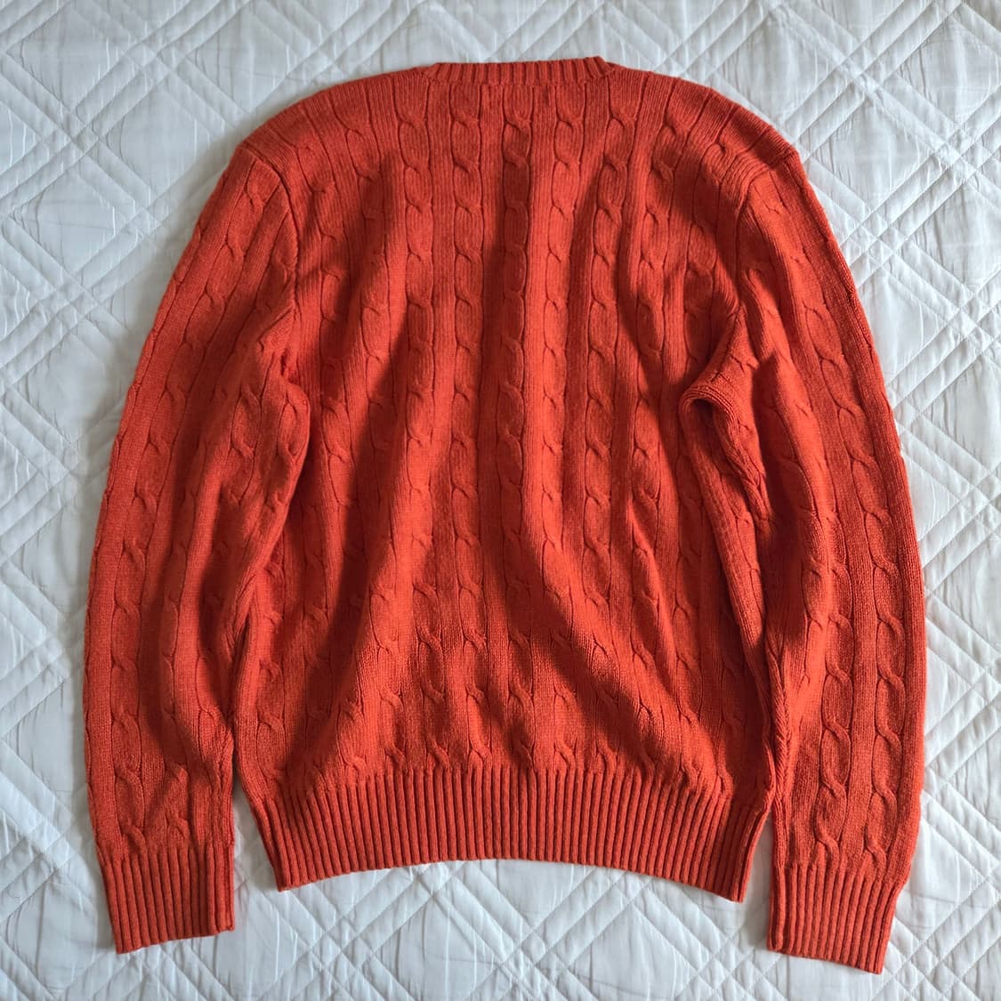 POLO RALPH LAUREN SILK 100% Cable Knit 상품이미지6