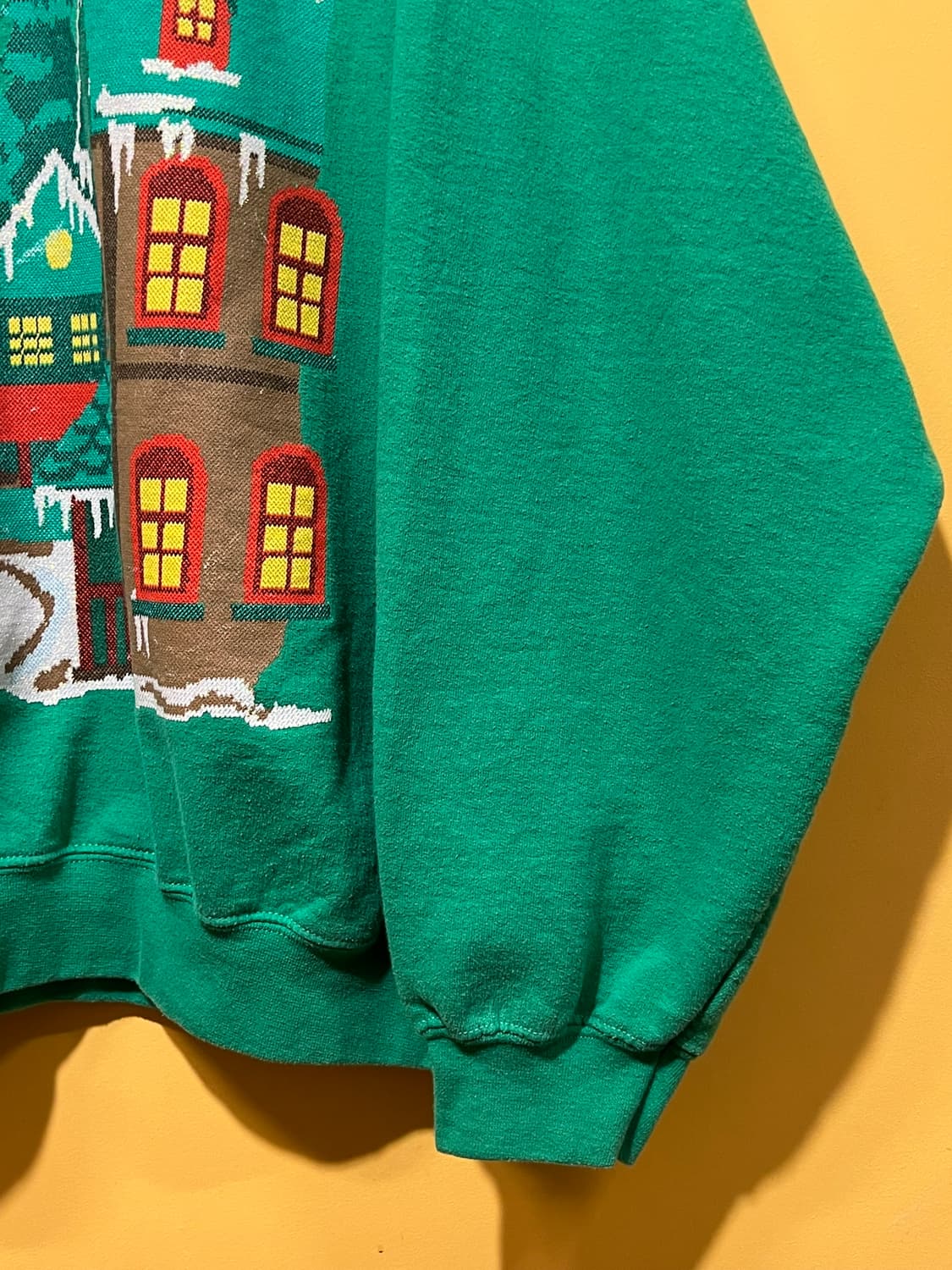 [2XL] 길단 바디 크리스마스 그래픽 그린 스웻셔츠 상품이미지7